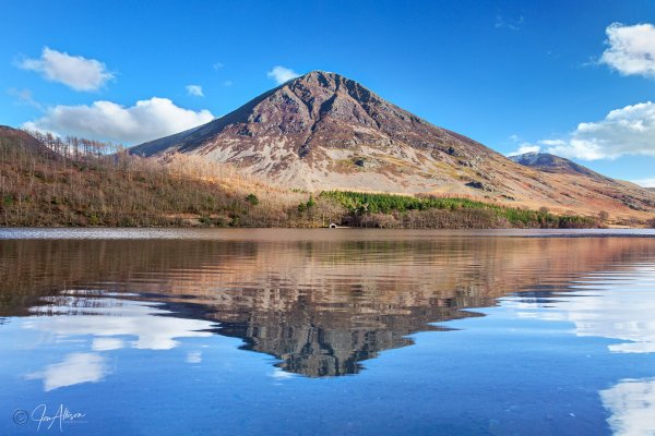 A beautiful day at Crummock Water gave rise to this stunning photograph of Grasmoor reflected in the lake. It doesn't get a lot better than this in the Lake District at a quiet time of year. Just click on the picture to expand and explore options...
