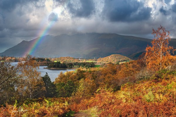 This is a magic photograph of a storm over Skiddaw and Derwentwater. Taken from below Falcon Crag, Borrowdale, with my Canon EOS5d Mk11 and EF24-105 L IS USM Lens. Available in a choice of formats, simply click on the picture to expand.