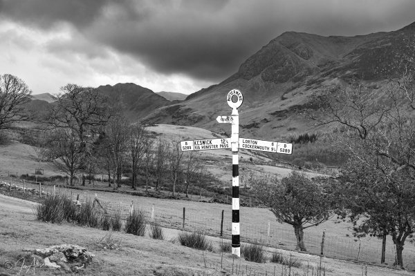 This iconic old signpost still stands on the junction of the Newlands to Buttermere road. I love it, and think they should all be replaced with these once again! Click on the picture to expand and explore.