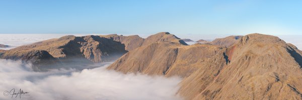 Pillar and Great Gable in early morning, captured from the summit of Great End. Camera; Canon EOS1d Mk11; Canon EF24-70 L IS USM Lens