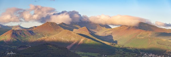 This magical photograph of the Coledale and Derwent Fells was captured using my Canon EOS 5dMk11 with a 24-105 L IS USM Lens. This is the magic moment for landscape photographers where the light, colour and contrast all come together for just a few moments. Blink and you miss it! But you have to put the effort in, and get out there early, taking a chance on the weather that may or may not give you the perfect conditions......